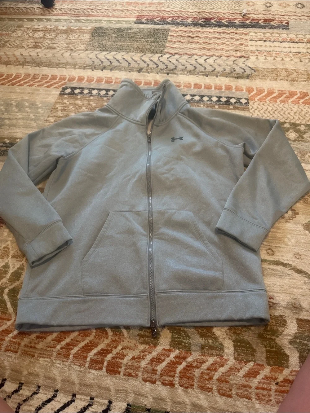 Under Armour Storm Womens Gray Full Zip Sweatshirt Size Large